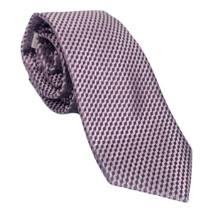 Michael Kors Pink & Gray Woven Silk Mens Neck Tie Classic Dress Business Trendy - Picture 1 of 8