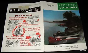 NORTH DAKOTA OUTDOOR 1957 MAGAZIN: ENTENBAND ANTILOPENREGELN HOCHLANDSPIEL ETC. - Bild 1 von 2