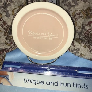 Demdaco Made For You! Bought By Me Peach 6 x 6 Stoneware Serving Plate - Picture 1 of 4