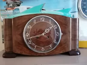 Antico orologio camino "MAUTHE" art déco CLOCK - Foto 1 di 7
