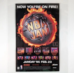 1994 NBA Jam Tournament Edition Midway Acclaim Vintage Video Game Ad Promotion - Bild 1 von 6