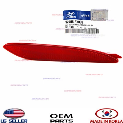 Genuine OEM Bumper Reflector Rear RIGHT Passenger Side 2011-2013 Hyundai Elantra - Image 1 of 4