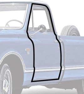 1967-72 Chevrolet/ GMC Pickup Door Frame Weatherstrip - Pair New C10, C20, C30 - Picture 1 of 2