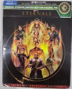 Marvel Eternals 4K Ultra HD+Blu-ray+Digital Code Walmart Exclusive Enamel Pin - Imagen 1 de 1