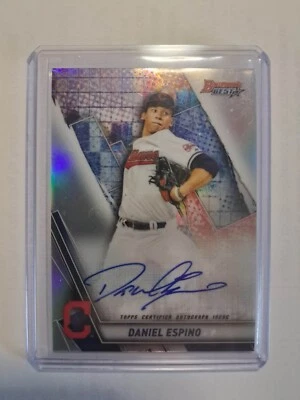 2019 Topps Bowman's Best Baseball Daniel Espino On-Card Auto Chicago Cubs - Image 1 of 2