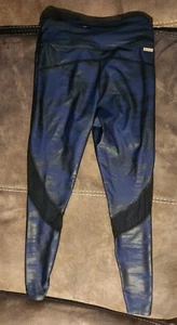 Alala Carbon 38 Navy and Black w/Mesh Leggings Small Women's back waist pocket - Picture 1 of 6