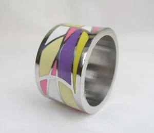 Anello design acciaio inox laccato - Foto 1 di 1