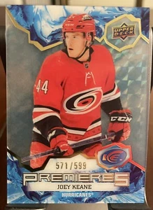 2021-2022 Upper Deck Ice Joey Keane Premieres /599 - Picture 1 of 1
