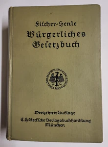 Fischer Henle. Bürgerliches Gesetzbuch-Handausgabe 1927 - Bild 1 von 5