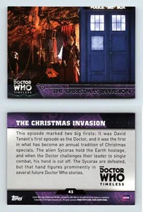 The Christmas Invasion #45 Doctor Who Timeless 2016 Topps Trading Card - Picture 1 of 1