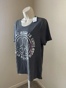 Vintage Concept Junior Gray Round Neck Short Sleeve T-Shirt s XXL - Picture 1 of 7