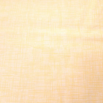 Harmony Cotton BTY Quilting Treasures Yellow Cross Hatch Plaid Blender - Image 1 of 3