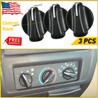 3* Control Knobs Heater A/C Control Middle Fan Speed For Jeep Wrangler 1999-2006