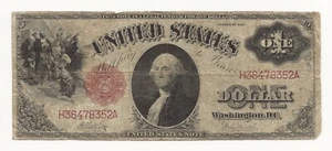 1917 Large Size $1 Dollar Bill United States Note Legal Tender 352A-ZIKLM - Picture 1 of 2