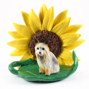 Silky Terrier Sunflower Figurine - Picture 1 of 2