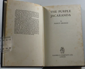 The Purple Jacaranda thriller fiction by Nancy Graham 1958 Vintage hardcover bk - Picture 1 of 16