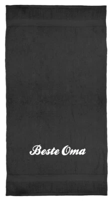Beste Oma - Hand-, Dusch-, Bade-, od. Saunatuch Farben nach Wunsch - Geschenk - Bild 1 von 3