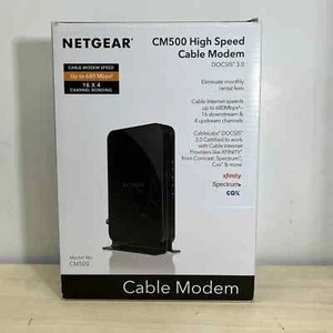 Netgear CM500 100NAS High Speed Cable Modem Up to 680 Mbps Xfiniti Cox Spectrum - Afbeelding 1 van 1