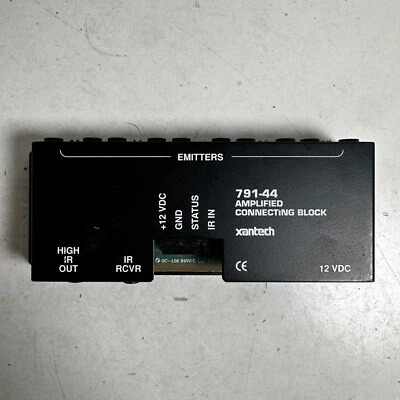 Bloque de conexión amplificado Xantech 791-44 Talk-Back negro de una zona de diez fuentes Foto 1 de 4