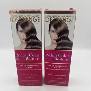 Dessange Paris Salon Color Restore For Brown Color-treated Hair 4.2oz Lot Of 2 - Picture 1 of 5