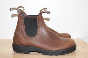 BLUNDSTONE 1609 Antique Brown Premium Leather Chelsea Boots Women's US 8 - Picture 1 of 16