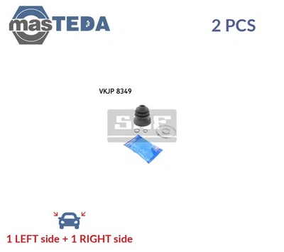 VKJP 8349 CV JOINT BOOT KIT PAIR TRANSMISSION END FRONT SKF 2PCS NEW - Image 1 of 4