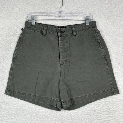 Ralph Lauren Polo Jeans Co Chino Pantalones Cortos Gris Verde Frente Plano Para Mujer’s 8 Foto 1 de 4