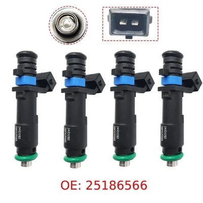 4x Inyectores de combustible 25186566 para Chevrolet 2011-2015 Spark 2016 Spark Classic 1,2 L Foto 1 de 4