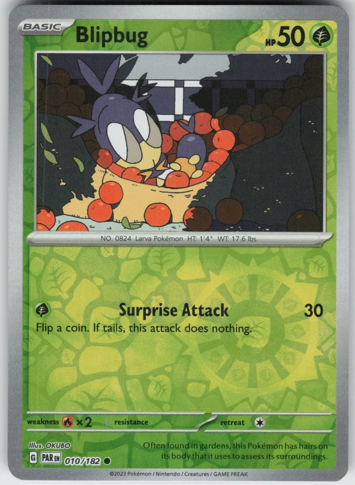 Reverse Holo Blipbug 010/182 Common SV04: Paradox Rift NM - Image 1 of 1