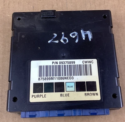 Chevrolet Silverado 2001 módulo de control de carrocería BCU BCM 09375899 OEM Foto 1 de 4