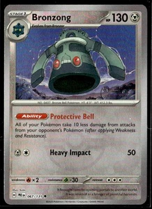 SV: Prismatic Evolutions Bronzong (Poke Ball Pattern) 067/131 JC - Picture 1 of 2