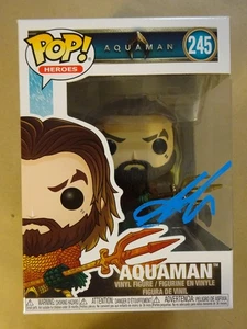 Signed Jason Momoa Autographed Aquaman Funko Pop Beckett BAS COA - Picture 1 of 11