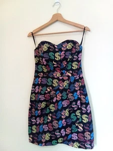 Vestido Pepe jeans color negro con dibujo dolares coleccion Andy warhol talla s - Imagen 1 de 16