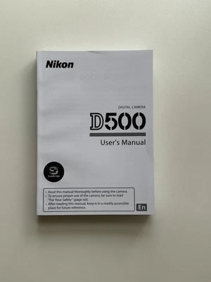 Cámara digital Nikon D500 instrucciones de usuario manual en inglés 401 páginas DSLR Foto 1 de 4