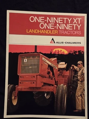 Folleto publicitario de tractor Allis-Chalmers One-Ninety 190 XT 1971 Landhandler   Foto 1 de 4