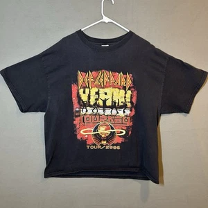 2006 Def Leppard Journey Tour T Shirt Size XL Black Rock Band Delta Boxy Fit - Bild 1 von 10