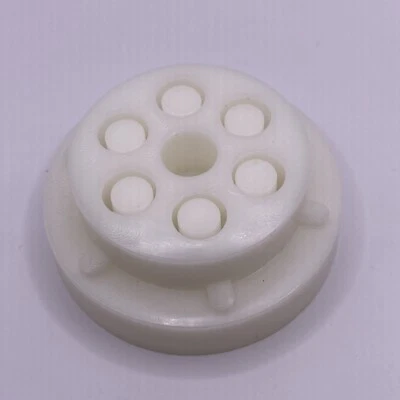 CTC Pasta Express Model X2000 Replacement Disc: 2-Piece Large Macaroni Die - Image 1 of 3