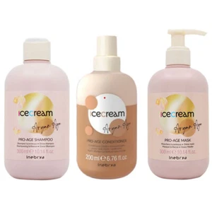 INEBRYA Kit ice cream Argán age shampoo 300ml+Balsamo 200ml+Máscara - Imagen 1 de 1