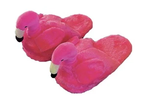 Pelzige Hausschuhe Cartoon Spaß weiche Plüschstiefel Schuhe Unisex Flamingo Schwan pink - Bild 1 von 3