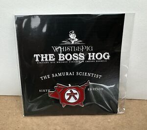 WhistlePig Whiskey Boss Hog Samurai Scientist Sixth Edition Pin Rare NEW