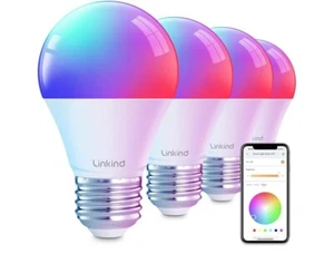 Linkind Smart Light Bulbs, Smart Bulb That Work Alexa & Google Home, LED 4pcs - Picture 1 of 3