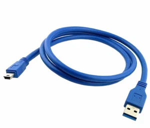 USB 3.0 Male to Mini 10Pin Super Speed Male Data Dual Shield Cable - Picture 1 of 12