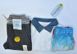 Cat & Jack Bulk Lot Of 3 Boys Size XS 4/5 Mixed Seasons Tops Bottoms Shorts NWT - Picture 1 of 7