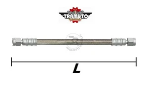TUBO FRENO INOX DADO/DADO DIAMETRO 6mm TRASPARENTE  - Picture 1 of 1