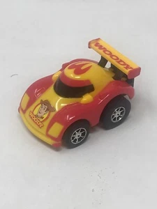 Disney Pixar Woody Friction Race Car Red/Yellow Plastic 1.5" Made in China - Picture 1 of 12