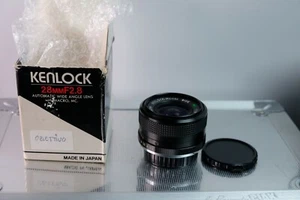 OBIETTIVO FOTOGRAFICO KENLOCK 28mm per OLYMPUS MC TOR WIDE 1:2.8 CON SCATOLA OM - Picture 1 of 2
