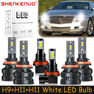 For Cadillac CTS 2008-2013 Combo LED Headlights Bulbs High Low Beam Fog Light Z8 - Image 1 of 4