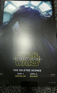 2016 SDCC WONDERCON EXCLUSIVE DISNEY STAR WARS FORCE AWAKENS POSTER ONLY 2000 - Picture 1 of 1
