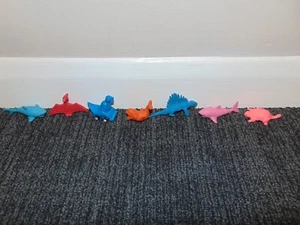 Vintage Dinosaur + Sea Creatures - Novelty Rubbers Erasers - Unused - Picture 1 of 6