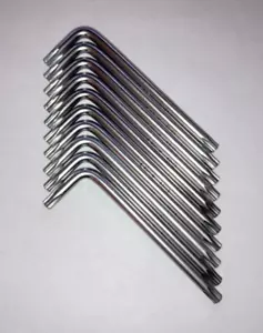 10 Chiavi Torx 25 L Chiave T25S 6 Punti Stella Antimanomissione (T25 con Foro) - Foto 1 di 1